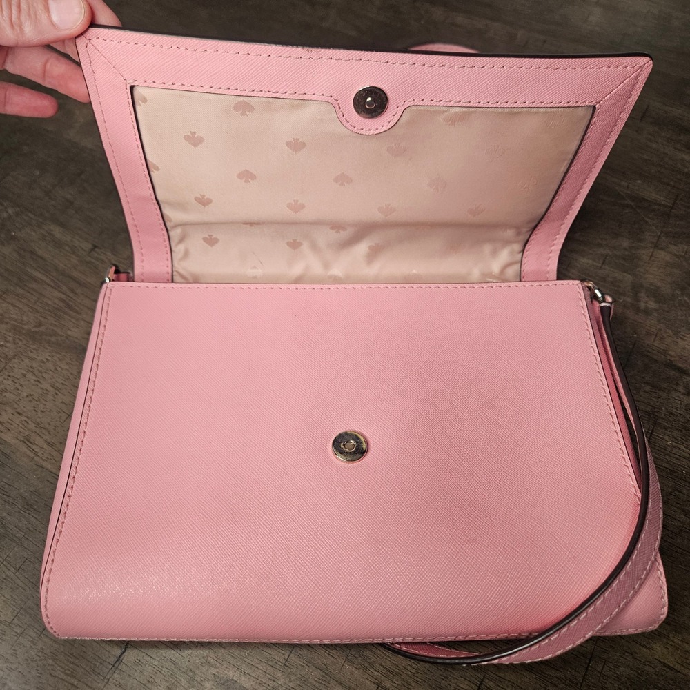Kate Spade Pink Crossbody Handbag Purse - Picture 3 of 13